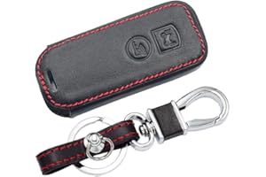 Happyit Cuero Cubierta de la Llave del Coche Casos Llavero para Honda PCX 150 X-ADV SH125 Scoopy SH300 Forza Super Cub 125300 2 3 Botones (2 Botones)