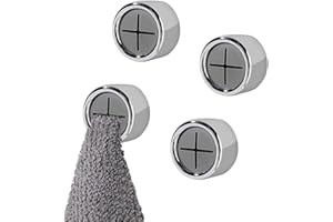 SHAKEEL 4PCS Self-Adhesive Towel Holders | Tea Towel Holder for Kitchen Bathroom, Kitchen Hooks for Towels, Rags, Gloves, Kitchen Towel Holders with Thread Screws, Multi-Purpose Used as Cupboard Handles