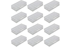 GTIWUNG 12 szt. 18650/18350/CR123A/17670 etui do przechowywania baterii, plastikowe etui na baterie i akumulatory, przezroczysty kolor