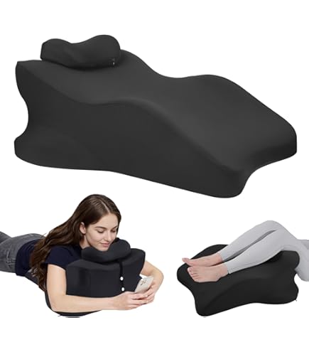 Generisch Ergonomisch Kussen Voor Slapen - Ergonomisch Lumbaalkussen Met Steunkussen Voor Rug - Slaapkussen Voor Volwassenen En Kinderen Leeskussen Massagekussen Voor Bed En Bank