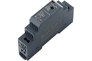 DmDoyy Alimentation Pour Rail DIN Sortie 5V DC 3A 15W, Transformateur 220V 5V, (Entrée 100-240V AC 50/60 Hz) Transformateur 5V, Pour Sonnettes,SystèMes De Surveillance Et D'Interphonie