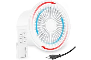 HG Power 150 mm 2-kierunkowy wentylator wyciągowy z pilotem 3-biegowy cichy wentylator z funkcją pamięci do łazienki, kuchni, garażu, piwnicy, wydechu i wejścia Ventilati