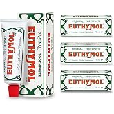 Euthymol Original Toothpaste 75ml x 3, Fluorine-free, Antiplaque, Antibacterial, Protection Against Decay, Teeth and Gums For