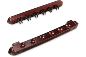 Iq leisure Porte-queues de billard avec clips – Peut contenir 6 queues – T100