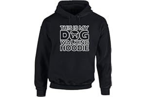 Hippowarehouse This is My Dog Walking Hoodie Unisex Hoodie Hooded top (Specific Size Guide in Description)