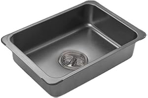 WINDHIKE Naturehike Évier de bar de camping en acier inoxydable 304, petit évier de cuisine intérieur et extérieur, 36 x 24 cm, facile à nettoyer