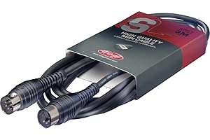 STAGG Standard Midi Kabel 6 Meter mit zwei 5-Pol-DIN-Steckern
