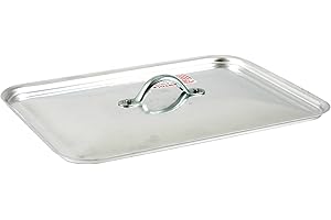 BALDASSARE AGNELLI Pentole Agnelli Family Coperchio Rettangolare, Alluminio, Argento, 26x20 cm