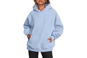 Yunmlep Hoodie Women's Hoodie Oversize Casual Pullover Sweatshirt Long Sleeve Cotton Jumper Autumn Winter Hoodie with Pocket