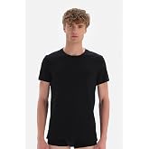 Dagi Erkek D5120 Compact O Yaka T-Shirt Pamuklu &Ouml;rme Beyaz