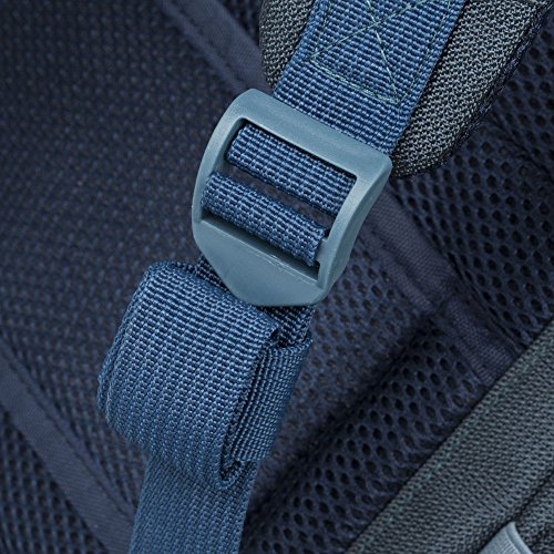 RIVACASE Notebook Rucksack bis 17.3“ – Elegante Tasche mit gepolsterten Schultergurten und Belüftungsystem – Aquamarine - 8