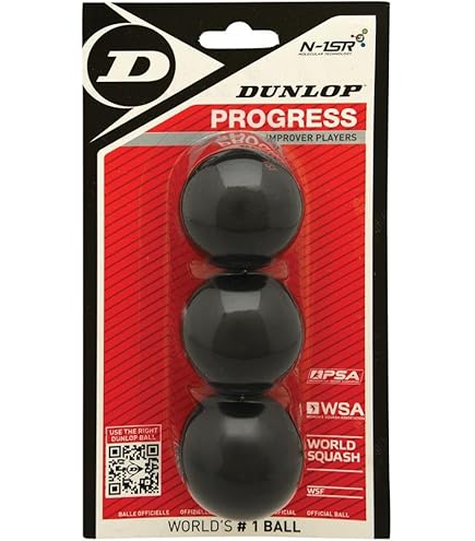 Palline Da Squash Dunlop Professionali - Confezione Da 12, Tecnologia N-1SR³, Ufficiali WSF/PSA - Foto 7