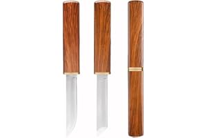 EKSED Coltello Multifunzionale Portatile Edc A Lama Fissa A Doppio Taglio Dragon E Phoenix 2 In 1 Adatto Per Il Campeggio E L'Escursionismo All'Aperto