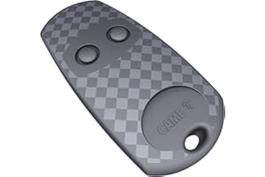 Came TOP-432EE Zweikanal-Fernbedienung, schwarz, für mehrere Geräte mit Festcode und Selbstlernfunktion, 433,92 MHz, inklusive CR2032-Batterie, nur mit Came-Modellen kompatibel