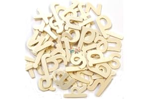 Plain Wooden(Lower case) Letters -60 Approx by arkCRAFT