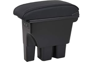 ‎YJYWZH YJYWZH für Suzuki Jimny Armlehne Doppelschicht Consoles Armlehnen Auto Aufbewahrungsbox (Jahr 2018-2024, Schwarz)