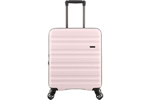ANTLER - Cabin Suitcase - Clifton Luggage - Size Cabin, Blush - 20x40x55, Lightweight Suitcase for Travel & Holidays - Spinner Carry On Suitcase with 4 Wheels & Twist Grip Handle - TSA Approved Locks