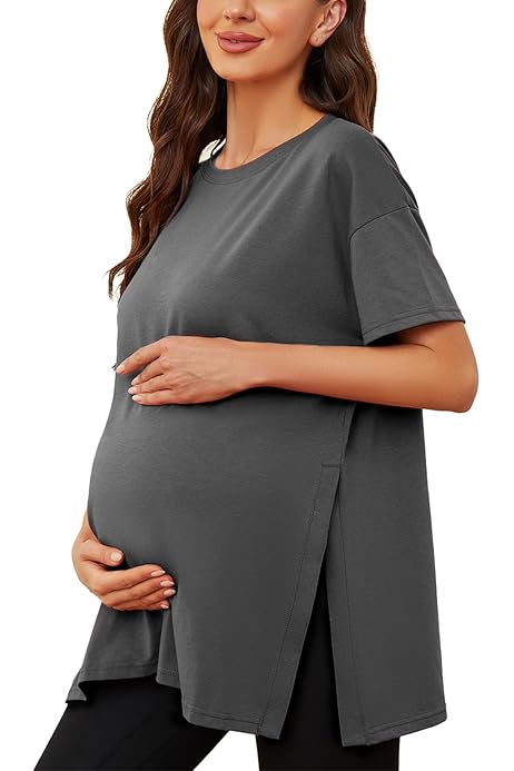 Nursing Shirts Glampunch Nursing Top – V-Neck Maternity Shirt For
