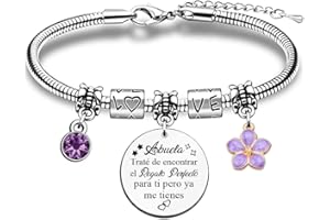 FCZIVA Brazaletes Mujeres Esposa Novia DíA San ValentíN Encanto JoyeríA Bestie Apreciar Regalo De CumpleañOs DíA Madres Mamá TíA Abuela Hermana Hija Sobrina Amiga GraduacióN Adolescentes Recuerdos De Navidad