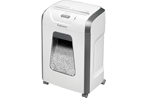 Fellowes Powershred Fs-12C 5020101 Niszczarka, Biały/Szary, 19 l