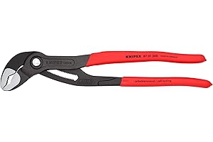 KNIPEX Cobra Hightech-Wasserpumpenzange mit rutschhemmendem Kunststoff überzogen 300 mm, 87 01 300
