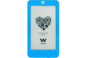 Woxter E-Book Scriba 195 S niebieski kompaktowy czytnik książek elektronicznych, 4,7 cala, 960 x 540, wyświetlacz E-Ink biały perłowy, EPUB, PDF, 4 GB, 2000+ książki, niebieski