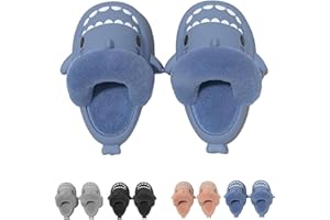 Argumub Shark Slippers for Kids and Adults, Removable Plush Lining for Summer and Winter