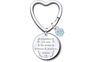 LUODAN Regalo Mamma Portachiavi Festa della Mamma Regali Festa della Mamma Regalo Mamma Portachiavi mamma e figlia figlio festa della mamma Regali di Compleanno per mamma ti voglio bene mamma