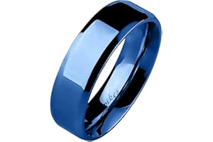 Mianova Unisex Band Ring Edelstahl Poliert Herrenring Damenring Partnerring