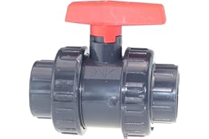 Robinet à boisseau sphérique en PVC 2 voies AK Manchon adhésif 63 mm