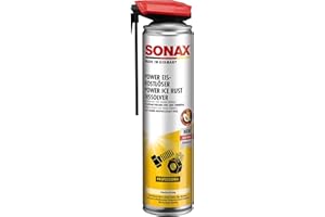 SONAX Disolvente de óxido PowerEis con EasySpray (400 ml) protege las piezas metálicas contra la corrosión y elimina los chirridos | N.° 04723000