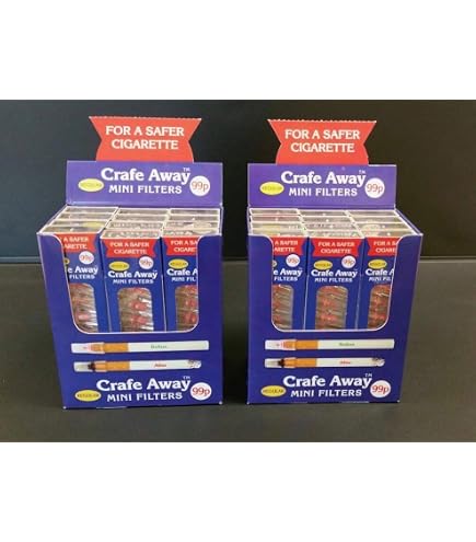 Crafe Away Standard Filters for Shop Bought Cigarettes (12 x Packs of 10  Filters) : Amazon.co.uk: Health & Personal Care