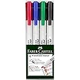Faber-Castell Whiteboard Marker Slim Wallet Of 4Pc, Assorted, 156072