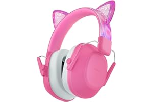 iClever Casque Anti Bruit Enfant, Protection Auditive SNR 29dB, Taille Ajustable pour Tous les Âges, Pliable & Confortable, Casque Anti-Bruit pour Concerts, Feux d'Artifice, Autisme, Hypersensibilité