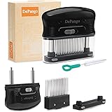 DePango Batticarne, Batticarne Acciaio Inox Professionale, Ago Inteneritore per Carne con 48 Lame in Acciaio Inossidabile, St