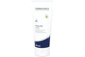 ‎DERMASENCE DERMASENCE Polaneth Lotion, 200 ml, Körperpflege gegen Juckreiz, beruhigt trockene Haut, zieht schnell ein, mit Urea, parfümfrei, ideal für Altershaut und Neurodermitis, vegan