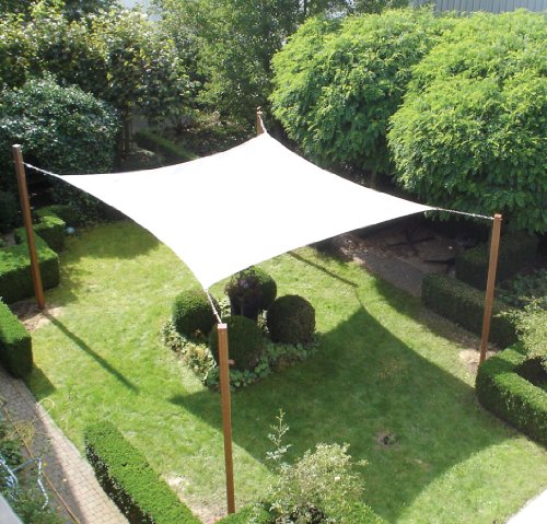 Preisvergleich Produktbild Tuindeco Sonnensegel Viereck, 420x420cm, Beige