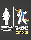 Normal Teacher Dance Teacher: Teacher Notebook , Journal or Planner for Dance Teacher Gift,Thank You Gift for Teachers to Show Your Gratitude During ... Weekr, Gift Idea for Retirement,unicorn cover