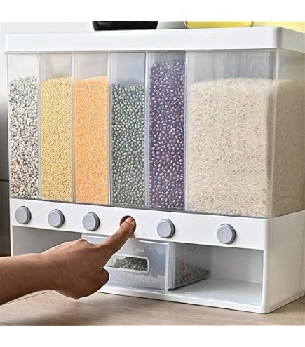 Distributeur De Céréales Royal Catering - 2 Récipients De 3.5L - Bec Verseur 13cm - Inox Et Silicone - Pour Buffet