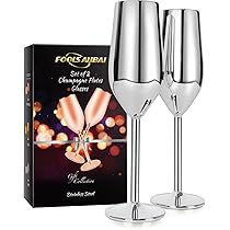 Copas De Vino De Acero Inoxidable Con Tallo – Copas Irropibles De 530