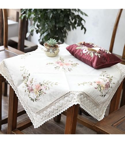 WallustrioaW Weihnachts Kreuzstich Kissen DIY Set - Schneeflocke Motiv 45x45cm Mit Allem Zubehör