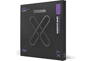 D'Addario Coated Acoustic Bass Guitar Strings - XTB3790GS - XT Bass Phosphor Bronze, Custom Light, GS Mini®, 37-90