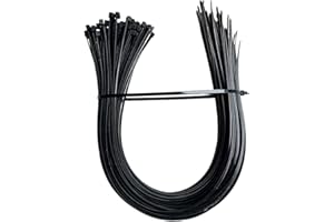 YDYXIEJI Cable Ties, 100PCS Black Plastic Cable Ties 450mm×4.8mm, Heavy Duty Strong Nylon Premium Self Locking 17.72 inch/45cm, Extra Long Zip Tie Wraps for Tidy Wires Workshop Home & Garden