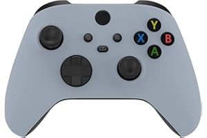eXtremeRate Coque Avant de Remplacement pour Xbox Séries X/S Manette, Coque Avant Custome pour Xbox Séries X/S, Manette Non Inclut-Nouvel Espoir Gris