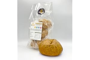 Keto Pain aux Graines de Sésame pour Hamburger SoKeto (2x60gr) avec 2,7 g de glucides par portion pour régime céto/protéique/Diabétiques Ig<2,