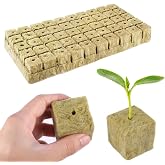 GXGM 50 Pieces Rock Wool Cubes, Hydroponic Growing Cubes, Garden Hydroponic Grow Cubes for Planting, Planting, Hydroponics, 2