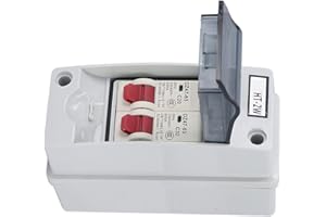 YWBL-WH 2 Way IP65 Waterproof Distribution Box Transparent Din Rail Enclosure for Indoor Outdoor Wall Mount Circuit Breaker Protection