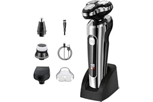 ETENTOUS Electric Razor for Men, 2024 Upgraded 2-Speed Electric Shavers for Men, Waterproof Wet/Dry Shaver for Men, Cordless Rechargeable Mens Shaver Electric Razor Grooming Kit