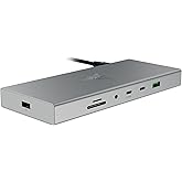 Razer USB 4 Dock - قاعدة توصيل عالية السرعة مع 14 منفذًا للألعاب والإنتاجية - دعم الشاشة المزدوجة، شحن الجهاز (3x USB-C،