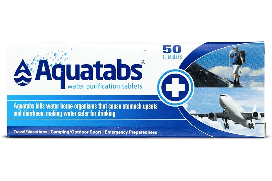 Tablettes de purification de l'eau (1 x 50 pcs)